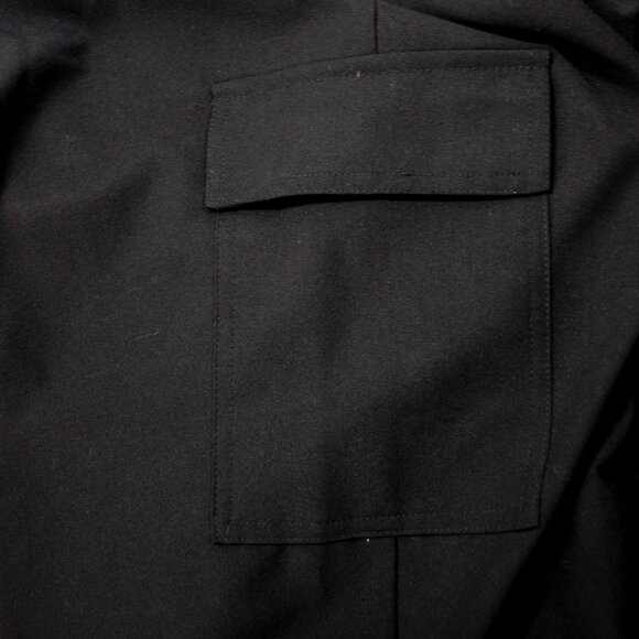 Lane Bryant Perfect Drape Cargo Pants Womens 14 Black Relaxed Ankle Casual 0409X - Picture 5 of 6